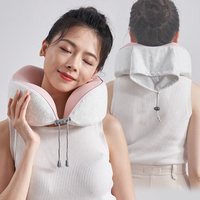 Oreiller portable en forme de U à rebond lent avec logo Oreiller ergonomique respirant en mousse à mémoire de forme pour le cou