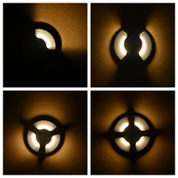 Mini éclairage d'escalier rond LED IP65 1W DC12V Étanche Durable Éclairage souterrain pour jardin Aluminium Ra70 2700-6500K