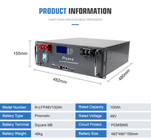 8000 циклов, 3,2 В, литий-литиевый аккумулятор <span class=keywords><strong>Lifepo4</strong></span>, 48 В, 51,2 В, 100 А/ч - Product Image 3