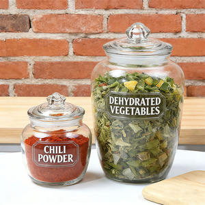 Pot en verre pour cornichons de 250 ml à 2200 ml, pot de fermentation transparent, pot de conservation hermétique - Product Image 1