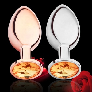 Горячая Распродажа розовый Золотой пистолет металлическая Анальная пробка стимуляция киски секс-игрушки для лесбиянок и мужчин - Product Image 5