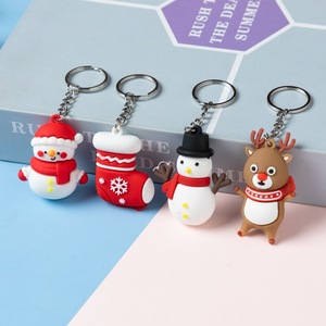 3D Custom Xmas PVC Keychain Soft Rubber Christmas <b>Key</b> <b>Ring</b> Plastic <b>Key</b> Chains - Product Image 3