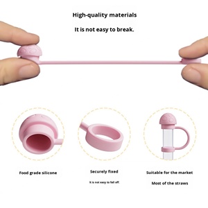 Tapa y Tapón de Silicona de 10mm Personalizados al por Mayor, Nuevos Accesorios Reutilizables a Prueba de Polvo de Grado Alimenticio para Vasos de Hielo y Bebidas - Product Image 4