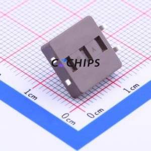 DTSM-24N-S-V-T/R Tactile Switch SMD-4P,12x12mm Switch Single Pole Single Throw Rectangle Button Vertical Mount 12mm - Product Image 2