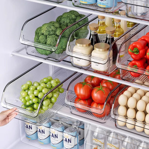Boîte de rangement pour réfrigérateur, organisateur rectangulaire de qualité alimentaire pour légumes et œufs avec couvercle, organisateur de réfrigérateur de cuisine - Product Image 1