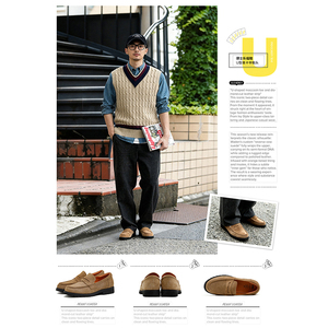 <span class=keywords><strong>Mocassins</strong></span> en daim pour hommes Maden, style preppy, à enfiler, décontractés et confortables, tendance printemps 2026 - Product Image 5