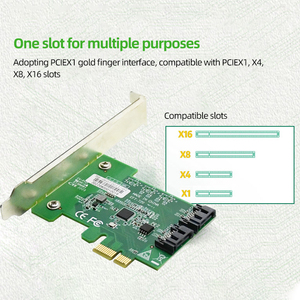Nhà máy trực tiếp pciex1 để sata2.0 pclex1 hỗ trợ RAID0/1 2Sata giao diện máy tính máy chủ Đột kích <span class=keywords><strong>Card</strong></span> mạng thẻ - Product Image 5