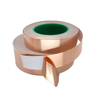 HWK 50mm Conducteur Cuivre Feuille Bande Anti-Interférence Adhésif Papier Film pour Réparation Électrique Masquage Vitrail Sèche