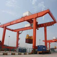 Grue portique à conteneurs robuste de type RMG montée sur rail pour terminal 20t 40t 60t