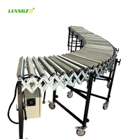 Convoyeur à rouleaux carré résistant à la chaleur LIANGZO, nouveau modèle ODM, avec moteur pour usine de fabrication et manutention de sacs de riz