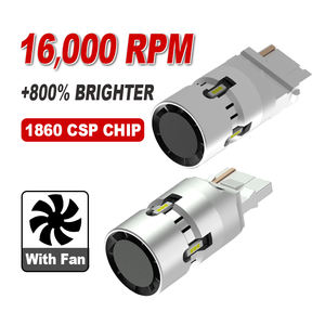 G-View 7440 7443 3156 3157 1860 <span class=keywords><strong>LED</strong></span> 360 CSP Chip luz de freno de respaldo de coche bombilla súper brillante de grados con ventilador de refrigeración - Product Image 1