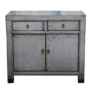 أثاث كلاسيكي عتيق عالي اللمعان خزانة جانبية من الخشب الصلب لوحة عتيقة صينية من جانسو - Product Image 2