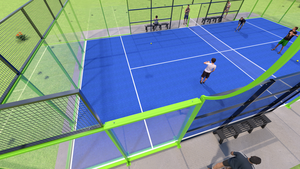 Venta al por mayor: Cancha de pádel con pilar de vidrio para la mejor vista del espectador 2026, Cancha de pádel panorámica Phuoc Thinh, Instalación premium de pádel - Product Image 5