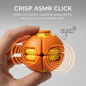 Wholesale Plastic Mechanical Linkage Fidget <strong>Ball</strong> Sports Toy Stress Relief Satisfying ASMR Click Sound Sensory EDC Office Desk - Product Image 5
