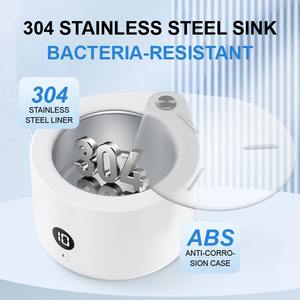 Limpiador Ultrasónico Portátil para Retenedores con Luz UV para Dentaduras Postizas, Protectores Bucales, Aparatos Ortodóncicos y Joyería - Product Image 3