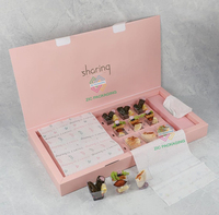 Neuer Stil Schwarze Party-Schokoladen-Keks-Dessertbox Catering-Verpackung Servierplatte mit Trennwänden und Deckel