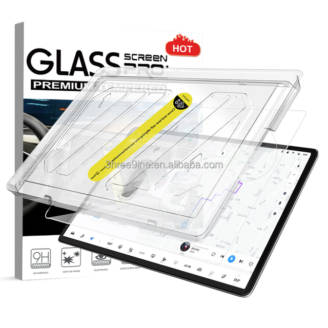 Auto Alignment Tool Anti-Shock Car Glass Screen Protector 9H Tempered Glass Protector for Tesla Model 3 ModelY/L2026 Screen