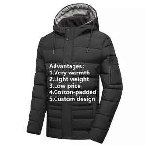 All'ingrosso impermeabile caldo Plus Size Outwear piumino giacca invernale personalizzata per uomo