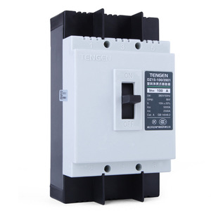 Disjoncteur à boîtier moulé Tengen Dz15-100/3901 3p, interrupteur magnétique thermique 100a, 380v 50hz - Product Image 1