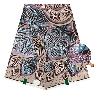 Dernier modèle de <span class=keywords><strong>tissu</strong></span> africain <span class=keywords><strong>en</strong></span> coton 100% de haute qualité, Super Flash Wax Grand Wax avec paillettes, imprimé Capulana pour robe - Product Image 5