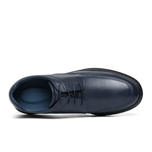 Высококачественные мужские туфли-оксфорды 2025 года, трендовые, черные, на шнуровке, с закрытым носком, комфортные, повседневные, увеличивающие рост на 6 см/2,36 дюйма - Product Image 5