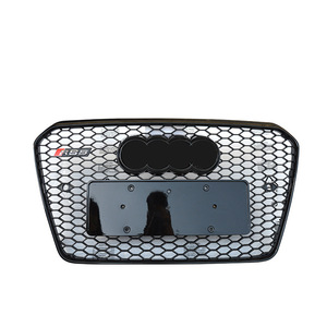 Griglia Anteriore <span class=keywords><strong>Nera</strong></span> Modificata RS5 per <span class=keywords><strong>Audi</strong></span> <span class=keywords><strong>A5</strong></span> 2012-2016, Nuova Condizione, Materiale ABS, Marca LINGRUIDA, Include Bulloni - Product Image 1
