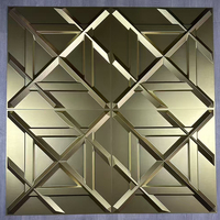 Panneau mural 3D en PVC, finition brossée dorée, écologique, imperméable, insonorisant, rayé, pour salon, divertissement, appartement