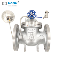 Vanne à flotteur industrielle en acier inoxydable 100X 304, vanne de contrôle automatique du niveau d'eau pour tour d'eau et réservoir