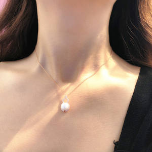 Original Design S925 Silver: Creative Gourd Clavicle Chain, Korean-style Versatile <strong>Pearl</strong> <strong>Necklace</strong> - Product Image 3
