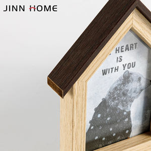 <span class=keywords><strong>Deux</strong></span> cadres photo décoratifs en bois <span class=keywords><strong>de</strong></span> 4x6 pouces à la mode toile personnalisable sublimation maison <span class=keywords><strong>collage</strong></span> cadres photo combinés - Product Image 3