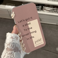 Étui de protection transparent pour iPhone 14 Pro Max, style carnet de notes anglais, motif dessin animé, en TPU, avec support de téléphone inclus