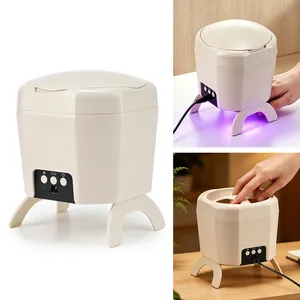 Appareil électrique pour retirer le vernis gel, lampe UV LED pour ongles avec bol chauffant pour dissoudre le vernis, 2 en 1, sécheuse à vernis gel, outil de manucure et pédicure - Product Image 2