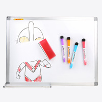 Marqueur pour tableau blanc effaçable à sec magnétique, vente en gros d'usine, pointe non toxique, rechargeable, multicolore