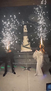 آلة إطلاق شرارة الألعاب النارية بجهاز تحكم عن بعد على شكل قوس نصف دائرة لتزيين حفلات الزفاف والمسرح - Product Image 5