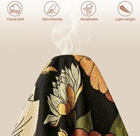 Ensemble de couette imprimé de plantes en gros d'usine professionnelle couvre-lit de qualité Double taille housse de couette Polyester pour l'hiver