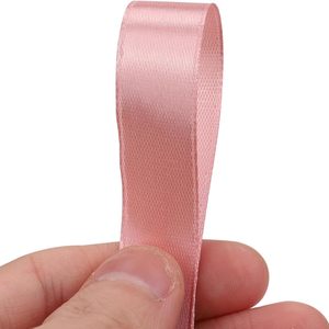 Cinta de Raso de 100 Yardas en Rollo, Cinta Rosa de Poliéster Reciclado - Product Image 3