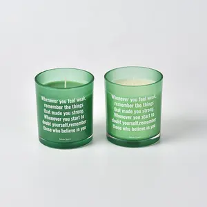 Natürlicher Hersteller Sojawachs Großhandel 200 g bunte duftkerzen individuelles Logo Kerze Glas Kerzen
