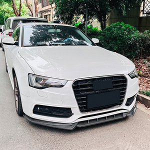 Audi A5 S5 8T <b>Sline</b> 2012-17 Front Bumper Lip Splitter Carbon Fiber Texture Matte Finish Exterior Modification - Product Image 2