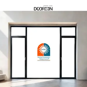 Doorwin Powder Coating Energy Efficient Windows Narrow Frame Double Tempered Glass Aluminum Casement Windows And Doors