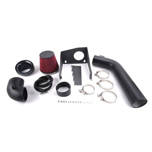 Air Intake Kit For Ford Red Filter <b>Plastic</b> Aluminum Alloy With <b>Bracket</b> Clamp Upgrade Retrofit - Product Image 1