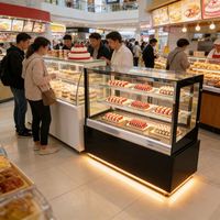 Vitrine Réfrigérée Commerciale pour Pâtisseries et Boulangeries - Présentoir Réfrigéré pour Gâteaux et Pains
