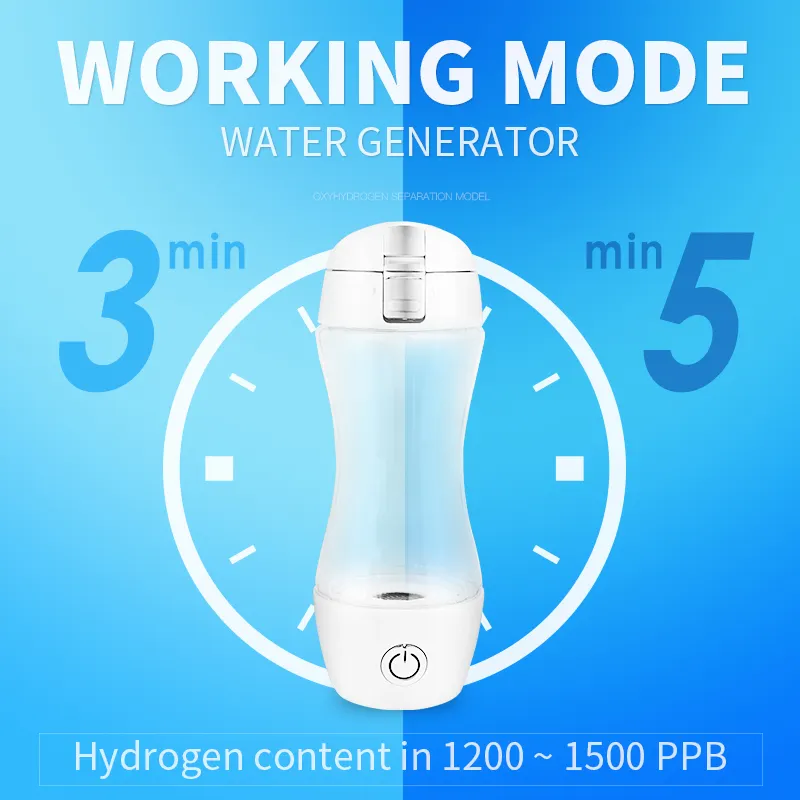 hydrogen-rich water machine bottle 420ml rich water bottle hydrogen 2l active hydrogen rich water