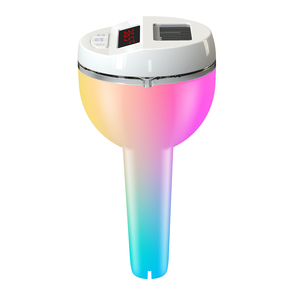 Tốt nhất bán năng lượng mặt trời Powered hồ bơi nổi Nhà Kỹ thuật số LCD hiển thị nhiệt kế với RGB ánh sáng hiển thị - Product Image 4