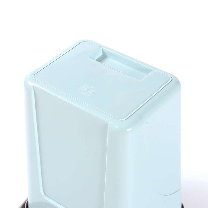 Descuento de residuos de plástico para cocina cuarto de lavado basura cubierta de papel redondo Litter Bin