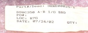 NOUVEAU MODULE DE COMMANDE SERVO À DISTANCE DSQC-350 3HNE00025-1 - Product Image 2