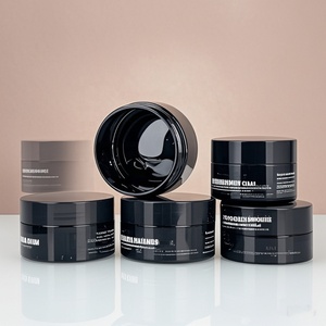 Wholesale Matte Black Color 100ml 120ml PET <b>Plastic</b> <b>Jars</b> Empty Cosmetic Packaging Container <b>Plastic</b> Cream <b>Jar</b> With Black Lids - Product Image 5