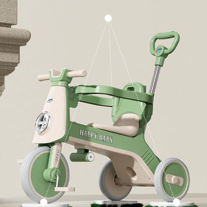 Tricycle pour enfants Happy Baby avec pare-soleil, roues en mousse, de 2 à 4 ans, utilisation en extérieur - Product Image 3