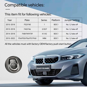 ECS002PP-BM-BC1-2 Plug Play <b>Remote</b> Starter Fit for BMW 1 Series F52 F40 F45 F46 2 2GT X1 X2 F48 F49 F39 with Push Start Button - Product Image 4