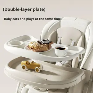 Kursi goyang elektrik dua dalam satu bayi portabel, kursi tinggi untuk penggunaan rumah anak-anak tidur terbuat dari plastik 2025 - Product Image 5