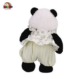 Кукла Zaves Custom <span class=keywords><strong>Doll</strong></span> Maker, 12 дюймов, панда, декор для дома, современное искусство, винтажный стиль, милая, уютная, в одежде, на одной ноге, стоящая - Product Image 2